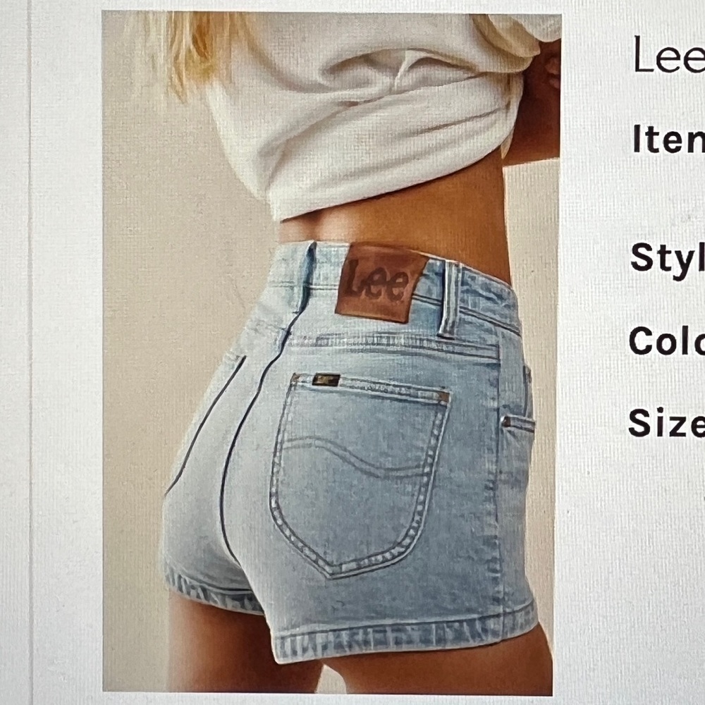 Free People Lee jean shorts